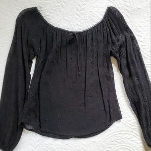 DCC Vintage 90's Sheer Bohemian Peasant Top